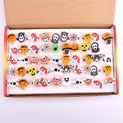 Glamorous Skull Sterling Silver Rings