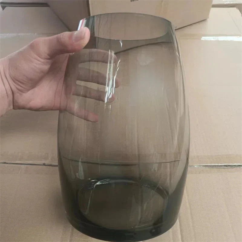 Delicate Beautiful Clear Glass Vase