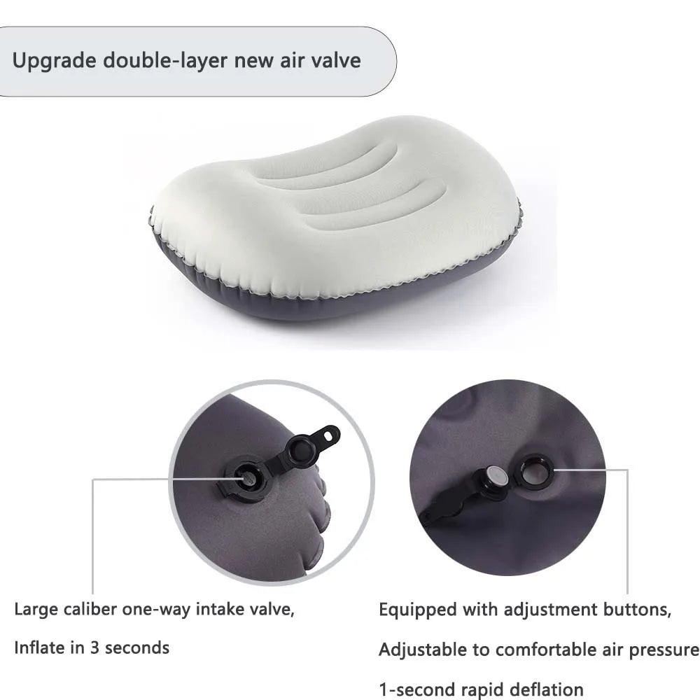 Compact Blow Up Travel Pillow