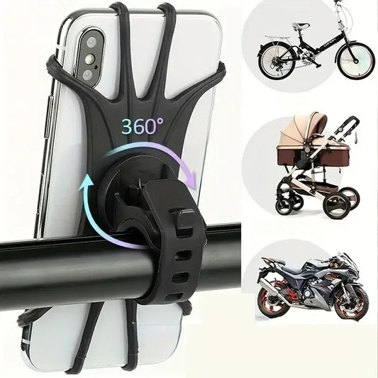 Adjustable Phone Bike Holder 360 Degree Soft Grip - Luxicro