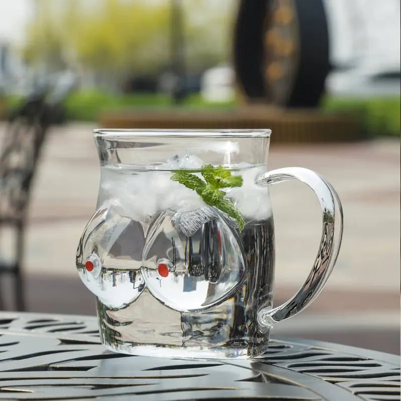 Funny Double Wall Glass Novelty Mug