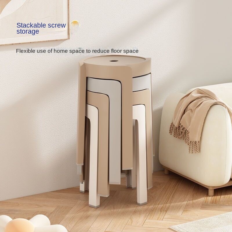 Compact Wooden Kitchen Bar Stools