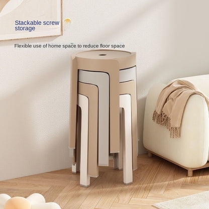Compact Wooden Kitchen Bar Stools