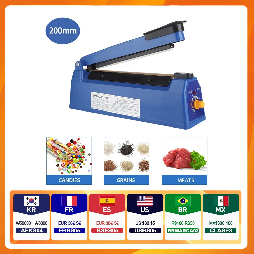 Portable 8 Inch Handheld Vacuum Food Sealer - Luxicro