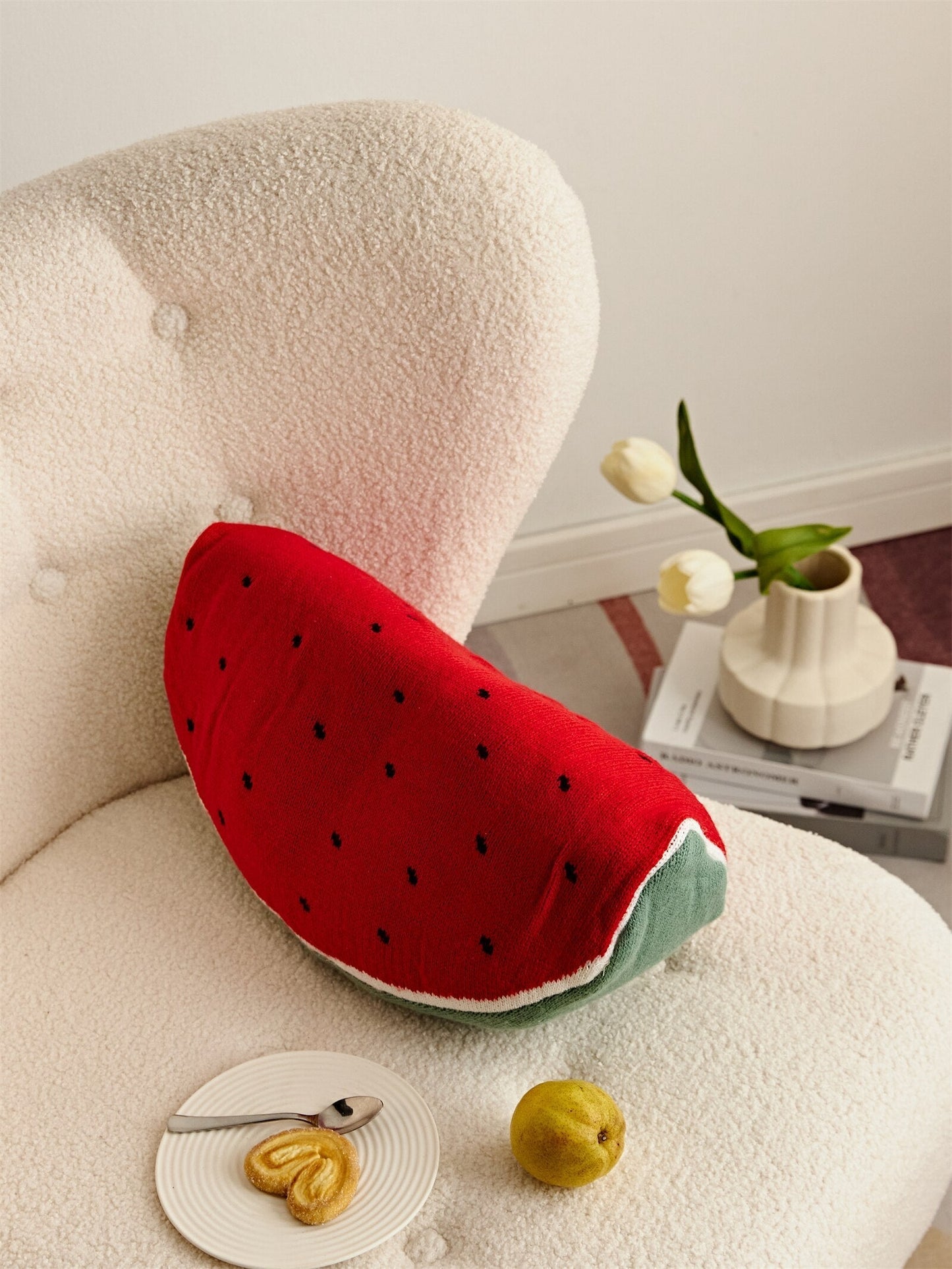 Colorful Fruit Throw Pillow