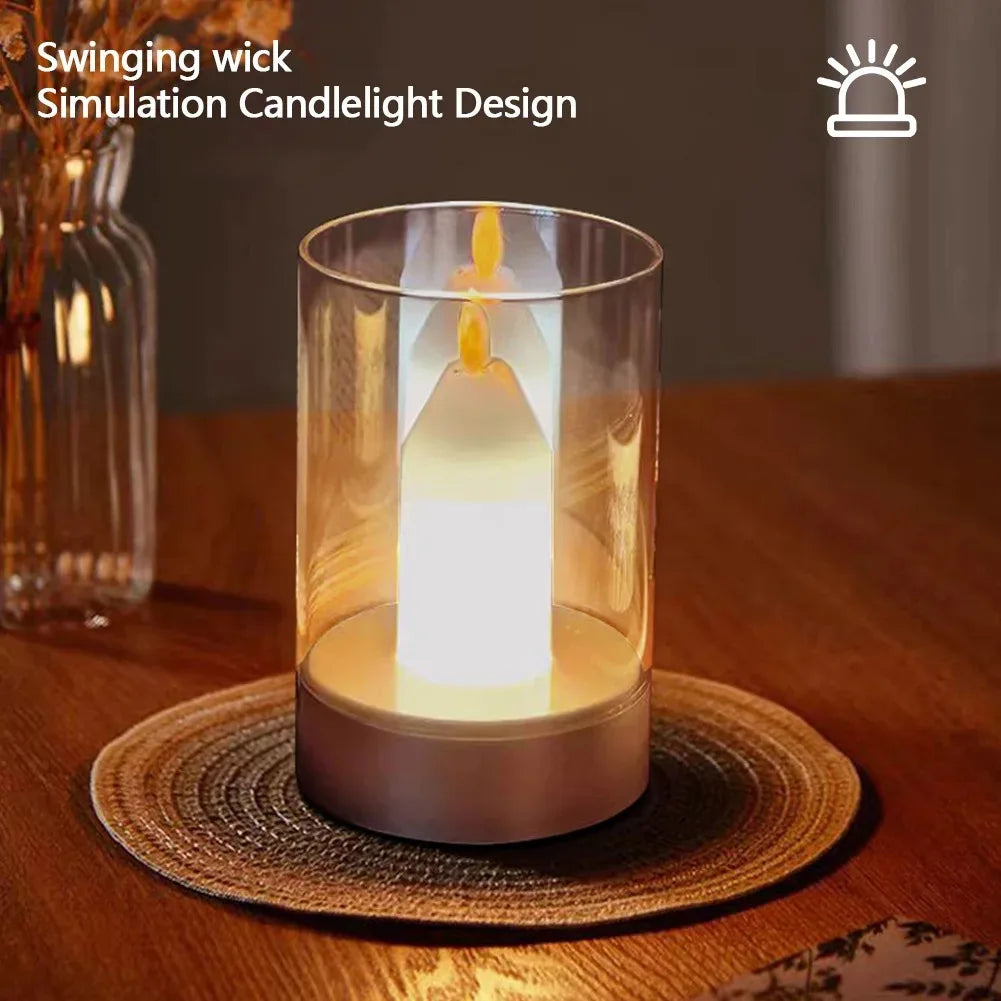 Automatic Sensor Flicker LED Candle Light Lamp