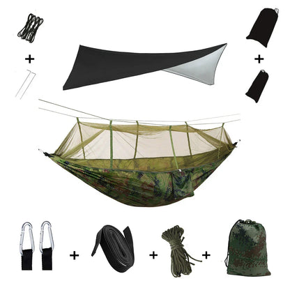 Lightweight Waterproof Camping Hammock with Bug Net