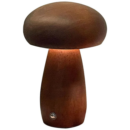Cozy Wood LED Desk Lamp with USB Port