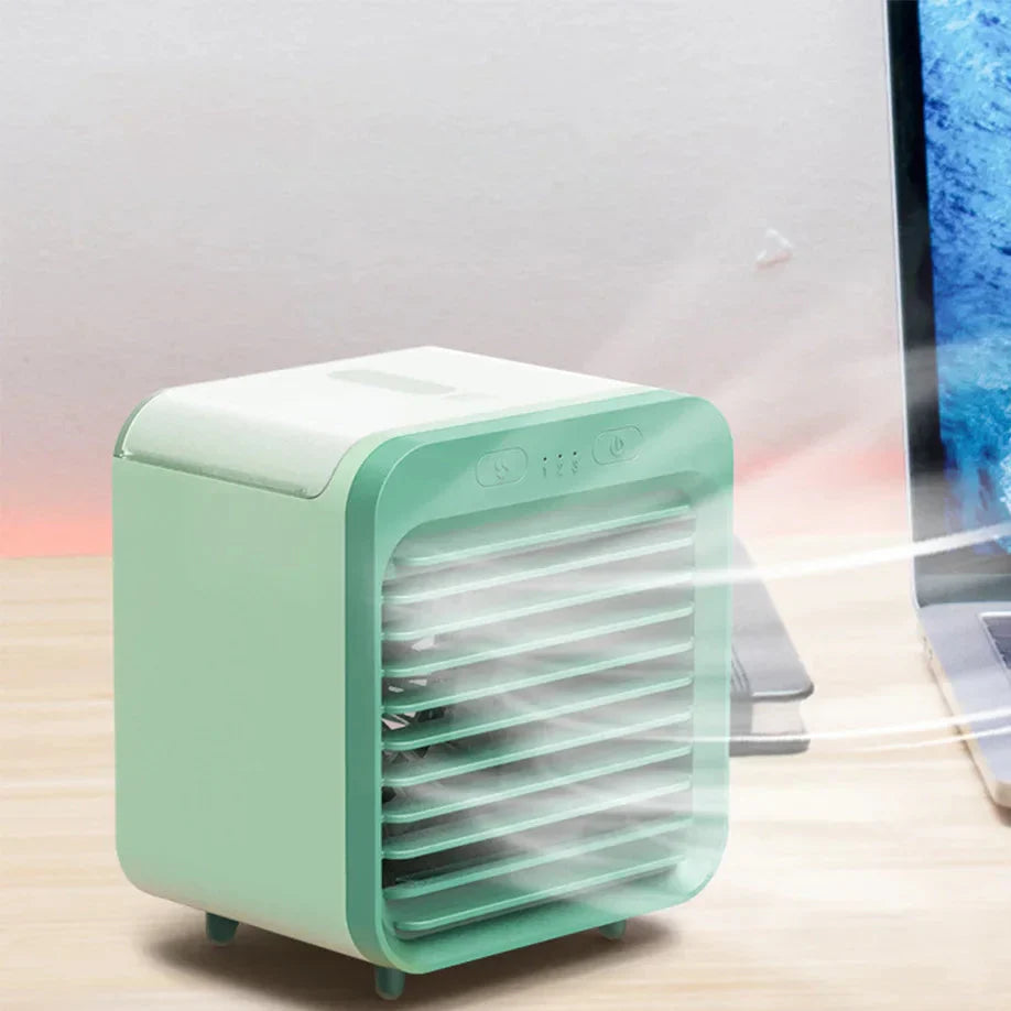 Compact USB Mini Fan with Cooling & Humidify Function - Luxicro