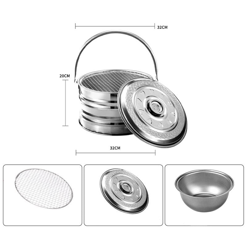 Compact Lightweight Camping Cooking Pot - Luxicro