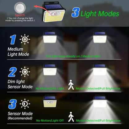 Energy Efficient LED Solar Motion Light