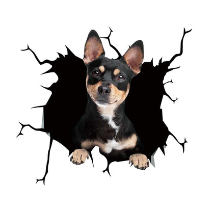 Fun 3D Puppy Car Sticker Scratch Cover