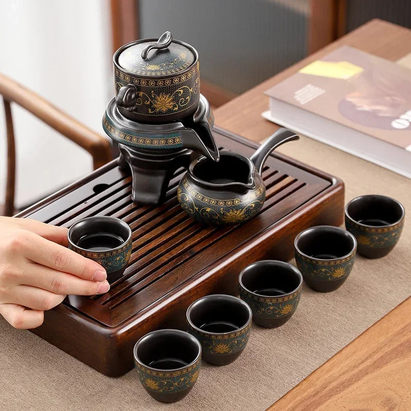 Traditional Asian Dragon Tea Set