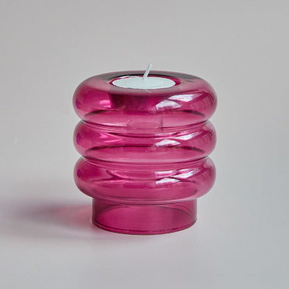 Unique Clear Spiral Candle Holder