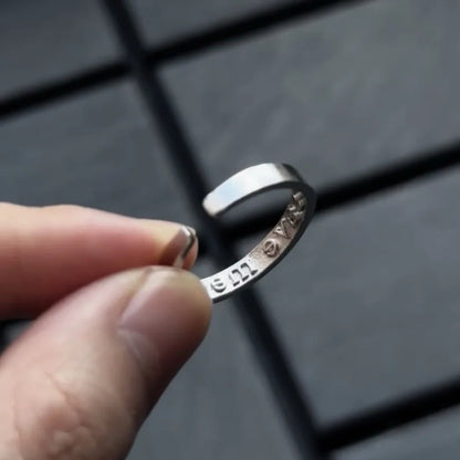 Simple Engraveable His Hers Promise Ring