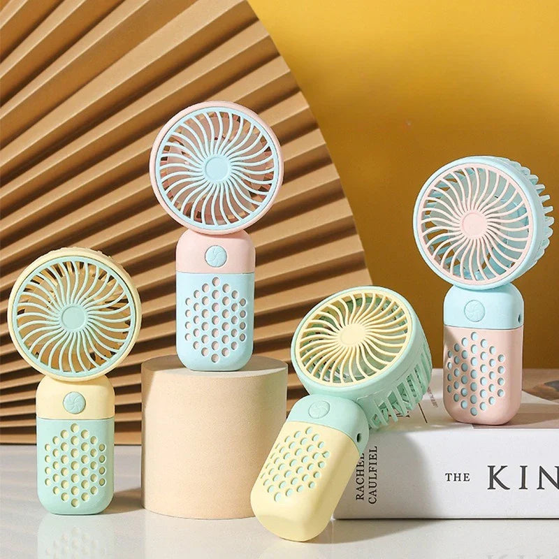 Compact Rechargeable Mini Fan with Scented Function