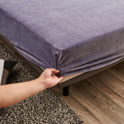 Soft Plush Fitted Sheet for Cold Weather Bedding