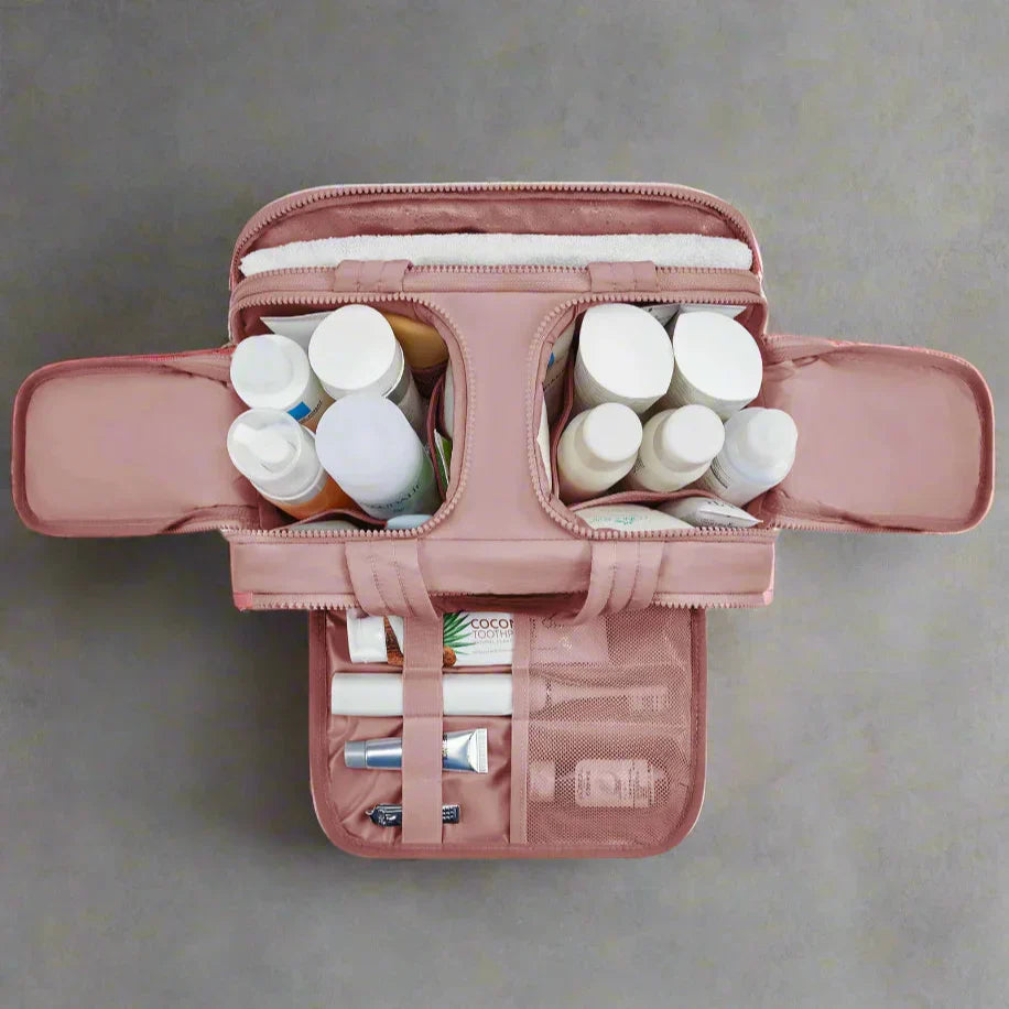 Spacious Portable Cosmetic Organizer Box - Luxicro