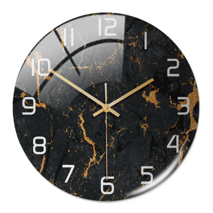 Elegant Silent Marble Wall Clock