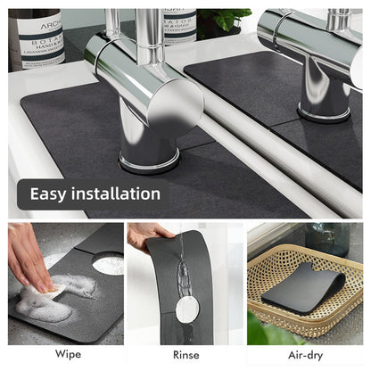 Soft Cushion Kitchen Faucet Mat