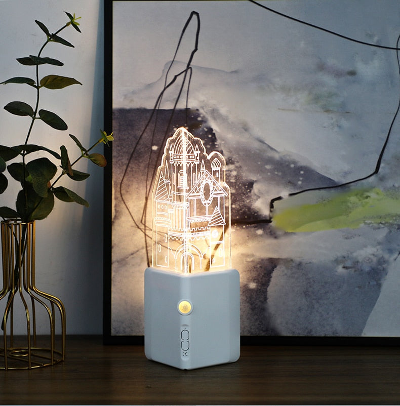 Bright 3D LED Rechargeable Night Light
