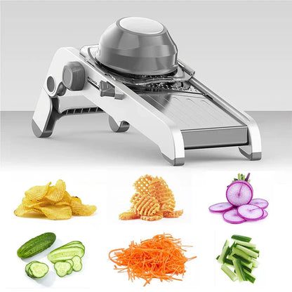 Premium 18-in-1 Vegetable Slicer with Sharp Stainless Steel Blades