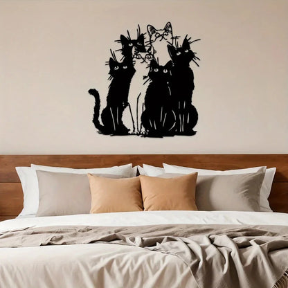 Beautiful Metal Cat Wall Decor for Cat Owners - Luxicro