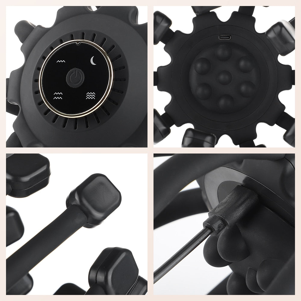 Compact Rechargeable Massage Headphones with Comfort Grip