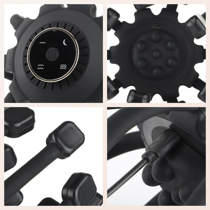 Compact Rechargeable Massage Headphones with Comfort Grip
