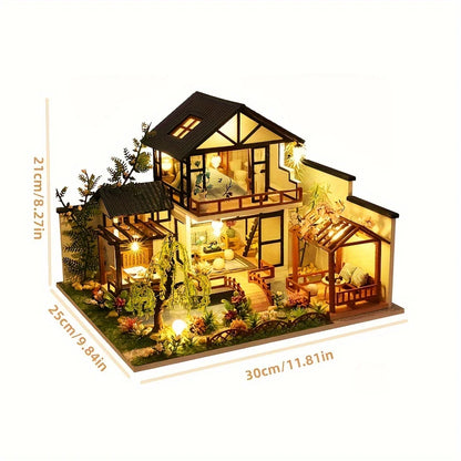 Compact Wooden 3D Puzzle Set for Adults
