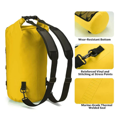 Waterproof Outdoor Dry Bag 10/20/30L Roll Top Backpack