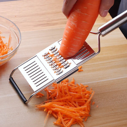 Easy Grip Stainless Steel Food Grater & Chopper