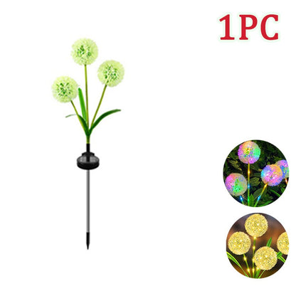 Bright Outdoor Solar Dandelion String Lights