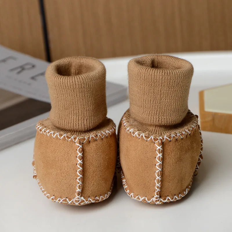 Cozy Baby Booties with Fleece Inside