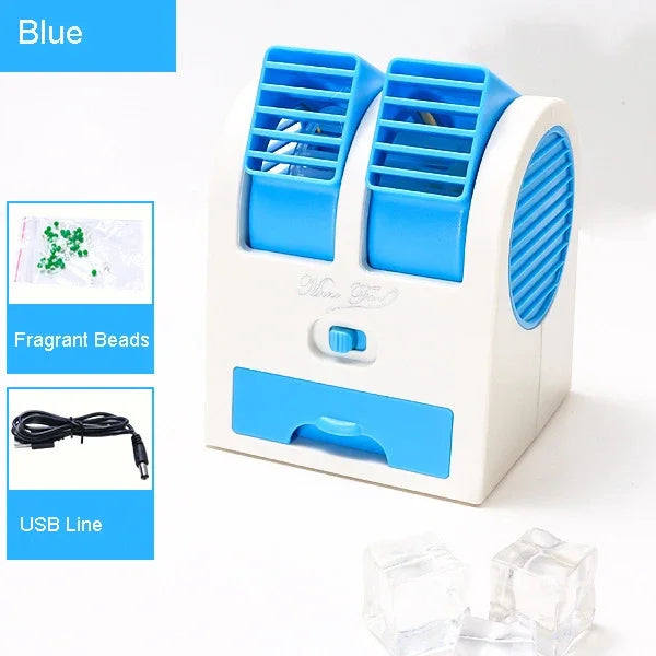 Portable 2-in-1 Mini Desk Fan Air Purifier
