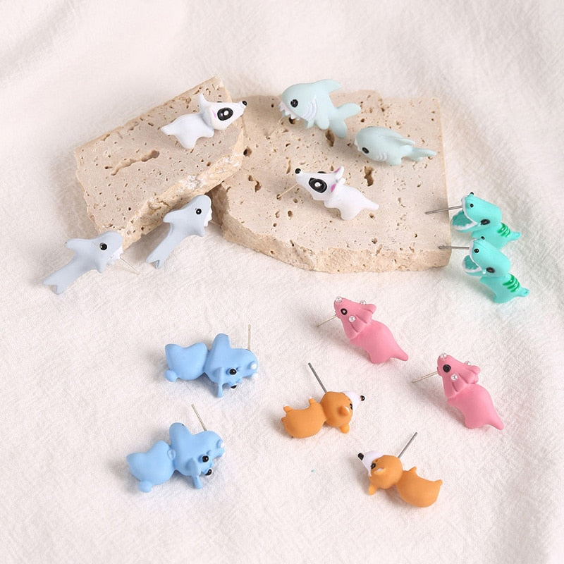Colorful Cute Character Drop Earrings