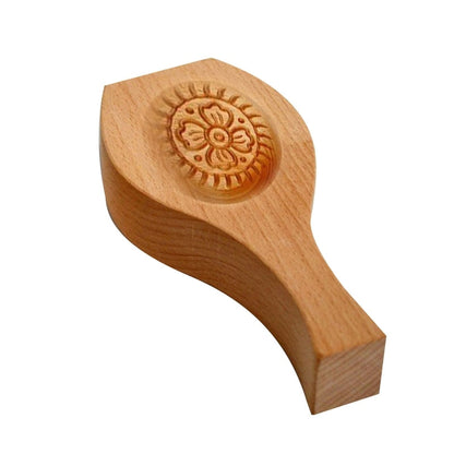 Natural Wood Mooncake Maker Tool