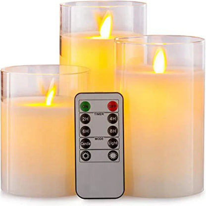Cozy LED Flicker Candle Set with Remote Control - Luxicro