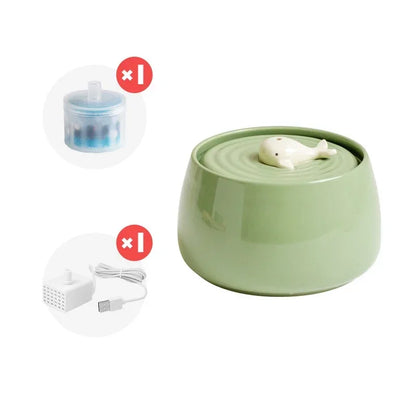 Automatic Pet Water Fountain with Filter and Stand