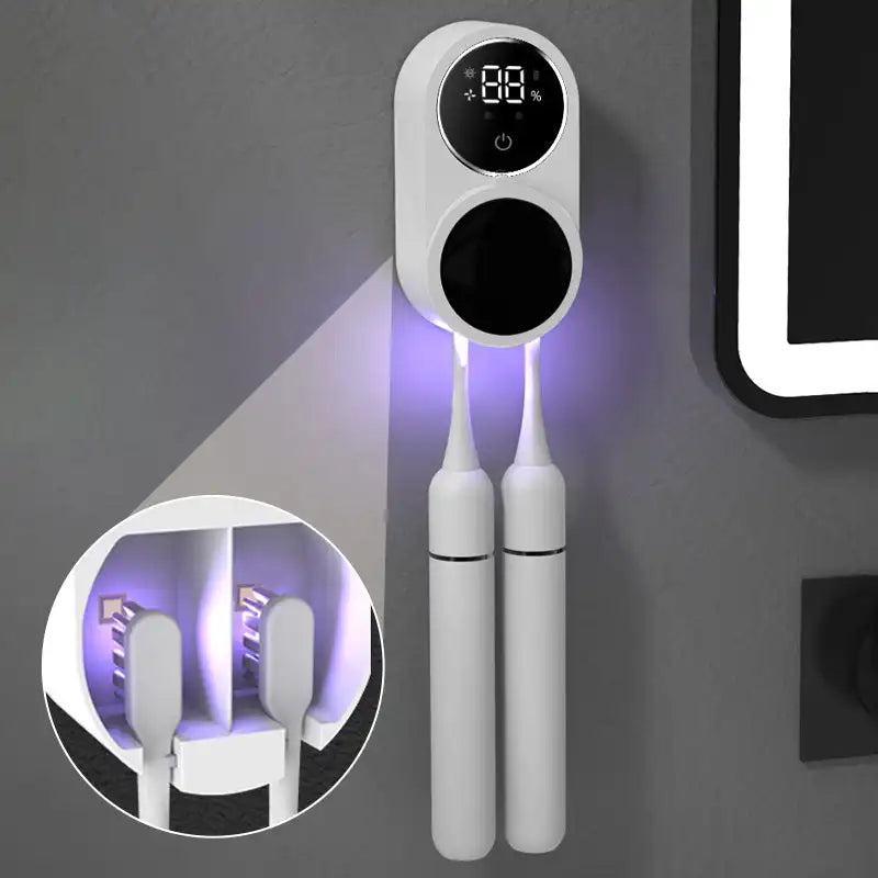 Hygienic UV Toothbrush Bathroom Holder - Luxicro