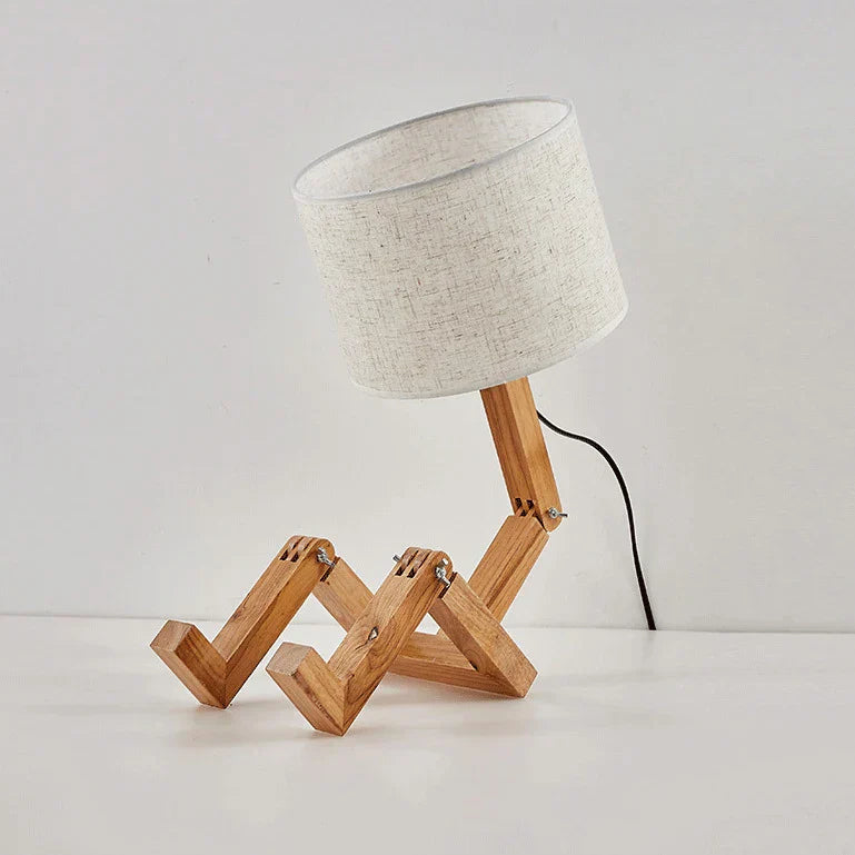 Fun Wooden Desk Lamp for Home Office - Luxicro