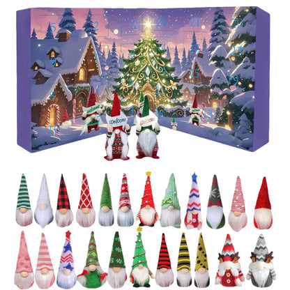 Fun Holiday Advent Calendar with 24 Cute Gnomes
