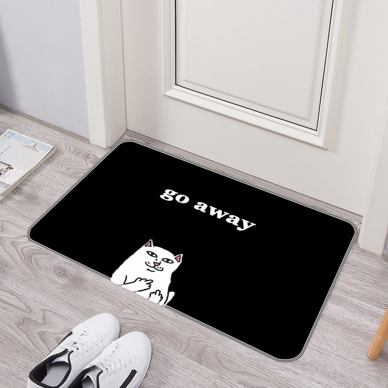 Funny Welcome Go Away Non Slip Door Mat