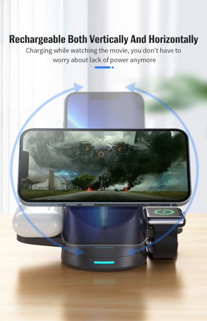 Portable 3 in 1 Phone Charging Dock Stand