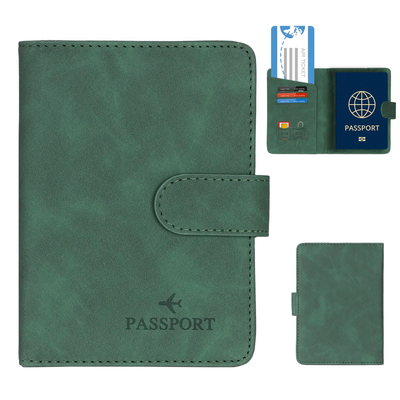 Secure Travel Passport Wallet for Men Women - Luxicro