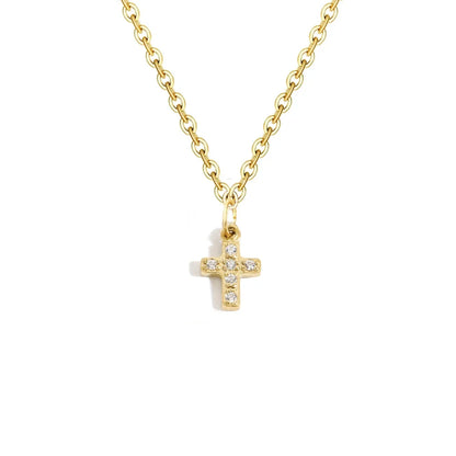 Dainty Initial Letter Pendant Necklace Chain