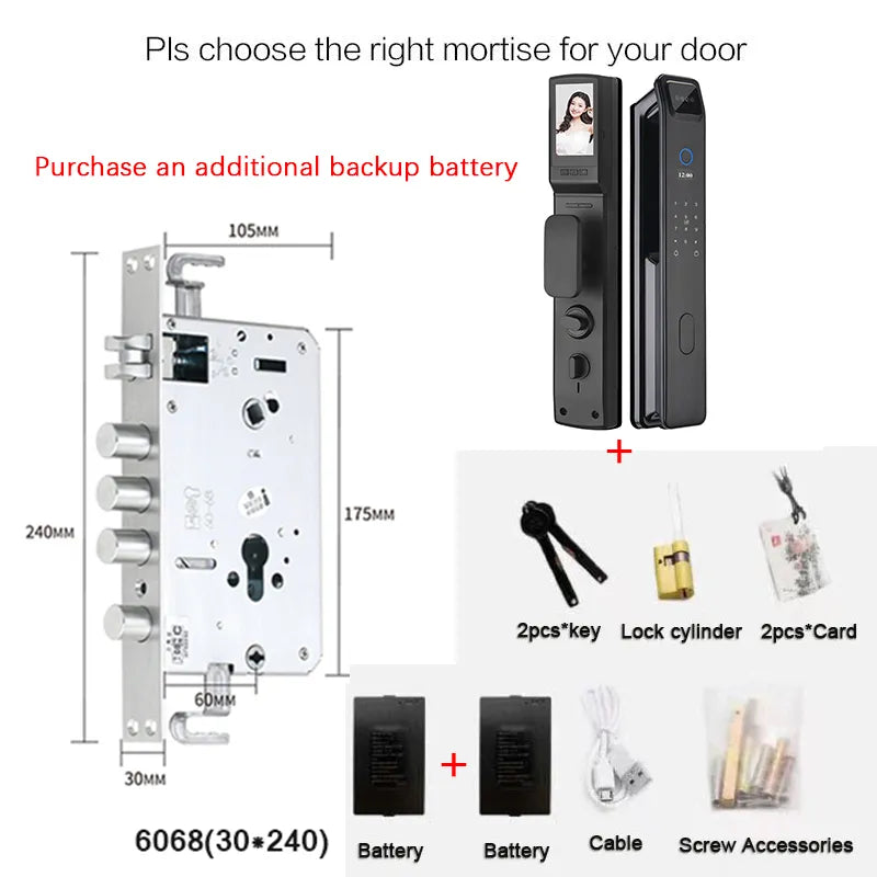 Smart Keyless Fingerprint Door Lock Security System