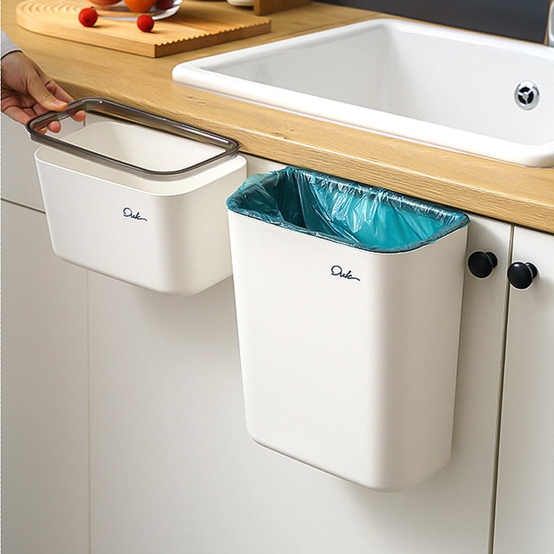 Wall Mount Compact Kitchen Trash Bin