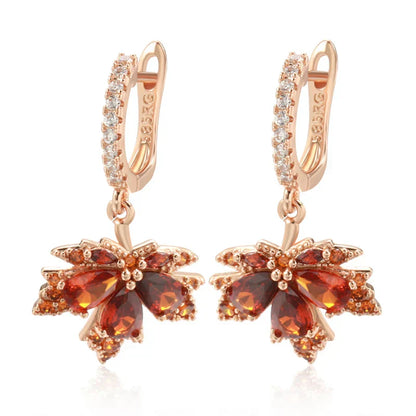 Autumn Gold Dangle Earrings