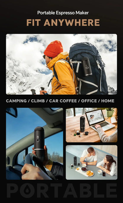 Compact Portable Espresso Machine with USB Charger